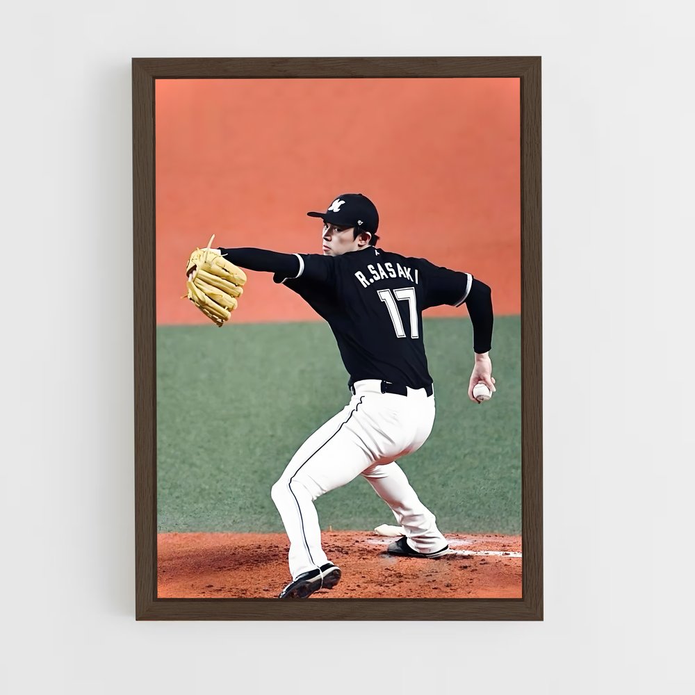 Poster La Lancer Étoilé – affiche Baseball (vue 5)